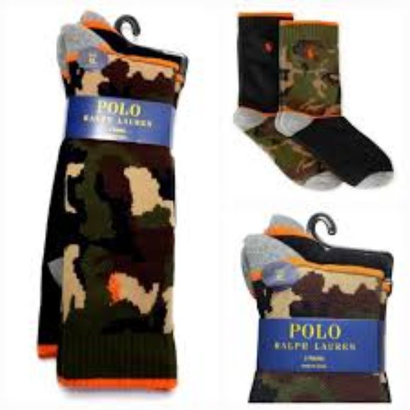 Polo Ralph Lauren Other - Polo Ralph Lauren 2-pk Camo Socks